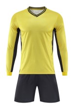 24-25 New Yellow High Quality Long Sleeve Training Suit