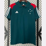 24-25 Cruzeiro Green Polo Short Sleeve