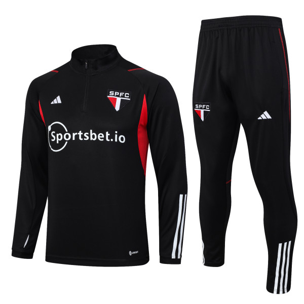 23-24 Sao Paulo FC High Quality Half Pull Tracksuit
