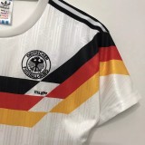 1990 Germany Home White Retro Soccer Jersey