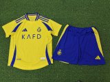 24-25 Al-Nassr FC Home Player Kids Soccer Jersey