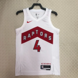 22-23 Raptors BARNES #4 White Top Quality Hot Pressing NBA Jersey