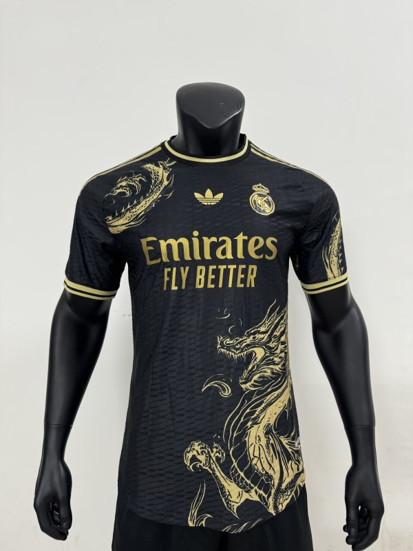 24-25 RMA Black Special Edition Player Version Soccer Jersey