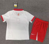2024 Poland European Cup Home Kids Soccer Jersey
