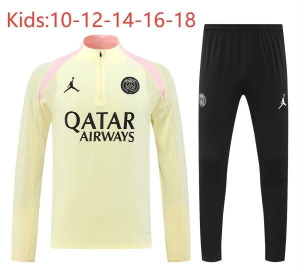 24-25 PSG High Quality Kids Half Pull Tracksuit