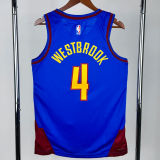 22-23 Nuggets WESTBROOK #4 Blue Top Quality Hot Pressing NBA Jersey (Trapeze Edition)