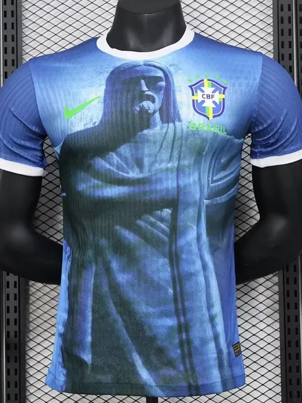 24-25 Brazil Blue Special Edition Player Version Soccer Jersey