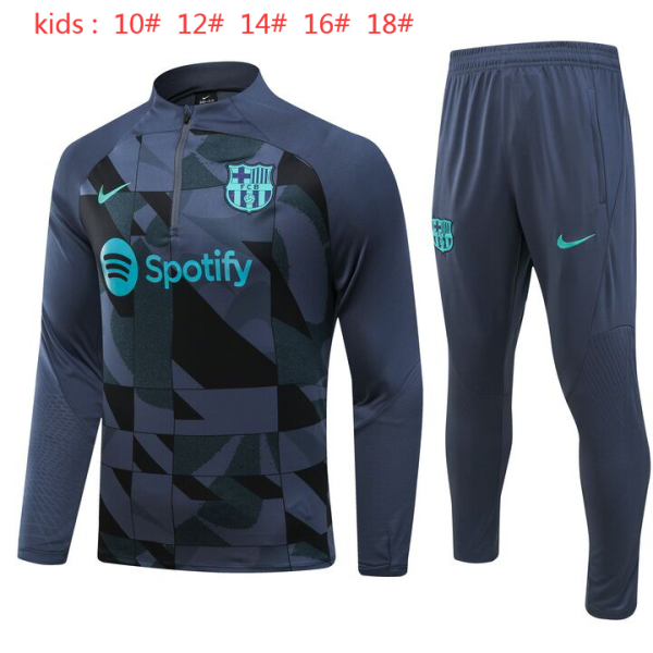 24-25 BAR High Quality Kids Half Pull Tracksuit