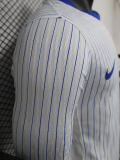 24-25 France Away Long Sleeve Player Version Soccer Jersey