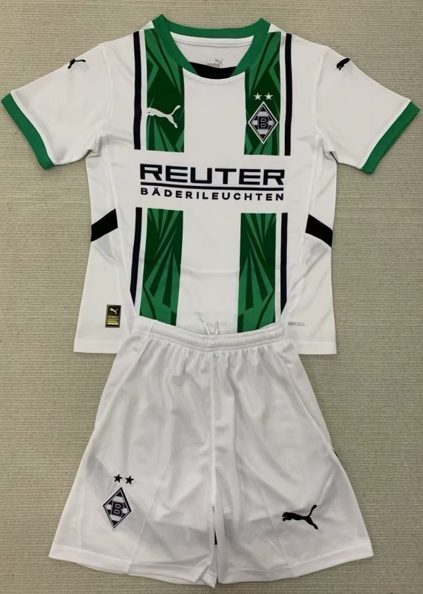 24-25 Monchengladbach Home Kids Soccer Jersey