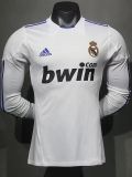2010-2011 RMA Home Player Version Long Sleeve Retro Soccer Jersey 长袖球员