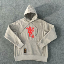2024 Man Utd Gray Fleece Hoodie