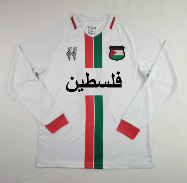 2024 Palestine Long sleeves Fans Version Soccer Jersey