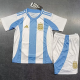 2024 Argentina Home Fans Kids Soccer Jersey