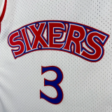 1996-1997 76ERS IVERSON #3 White Retro Top Quality Hot Pressing NBA Jersey