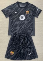 24-25 BAR Black Goalkeeper Kids Soccer Jersey
