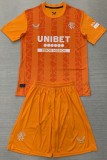 24-25 Rangers Orange GoalKeeper Adult Suit