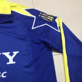 1997-1998 JUV Blue Retro Long Sleeve Soccer Jersey