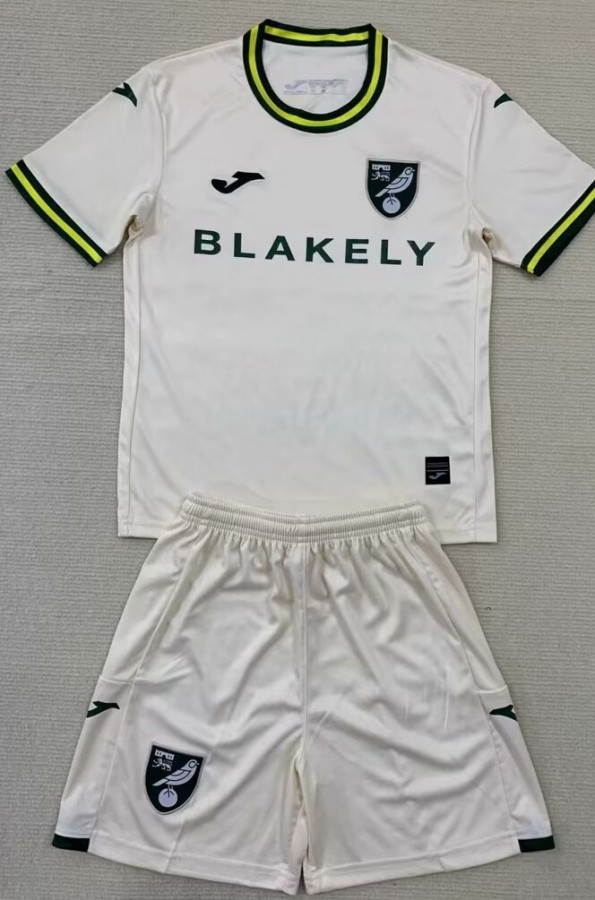 24-25 Norwich City Third Kids Soccer Jersey