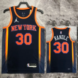 22-23 KNICKS RANDLE #30 Black Top Quality Hot Pressing NBA Jersey (Trapeze Edition)