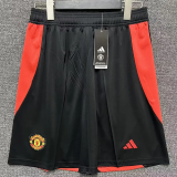 24-25 Man Utd Black Shorts Pants