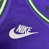22-23 BUCKS ANTETOKOUNMPO #34 Purple Top Quality Hot Pressing NBA Jersey (Retro Logo)
