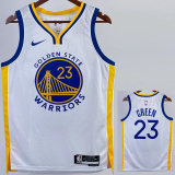 22-23 WARRIORS GREEN #23 White Top Quality Hot Pressing NBA Jersey