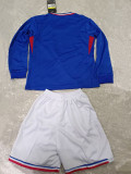 2024 France European Cup Home Long sleeves Kids Soccer Jersey