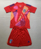 2024 Italy European Cup GoalKeeper Kids Soccer Jersey
