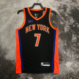 22-23 KNICKS ANTHONY #7 Black City Edition Top Quality Hot Pressing NBA Jersey