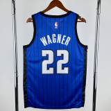 22-23 Magic WAGHER #22 Royal blue Top Quality Hot Pressing NBA Jersey (Trapeze Edition)