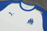 24-25 Marseille White Training Short Suit (100%Cotton)纯棉
