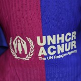 24-25 BAR Home Long Sleeve Player Soccer Jersey