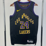 23-24 LAKERS BRYANT #24 Black City Edition Top Quality Hot Pressing NBA Jersey