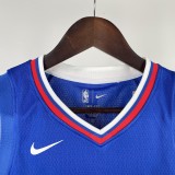 2023 Clippers GEORGE #13 Blue Top Quality Hot Pressing Kids NBA Jersey