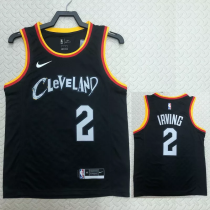 22-23 Cleveland Cavaliers IRVING #2 Black City Edition Top Quality Hot Pressing NBA Jersey