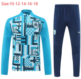 24-25 Marseille High Quality Kids Half Pull Tracksuit