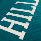 1998 Pistons HILL #33 Light blue Retro Top Quality Hot Pressing NBA Jersey