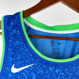 23-24 BUCKS ANTETOKOUNMPO #34 Blue City Edition Top Quality Hot Pressing NBA Jersey