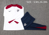 24-25 England High Quality Half Pull Tracksuit 