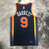 22-23 KNICKS BARRETT #9 Black Top Quality Hot Pressing NBA Jersey (Trapeze Edition)