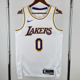 22-23 Lakers WESTBROOK #0 White Top Quality Hot Pressing NBA Jersey
