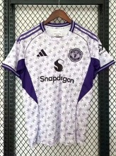 25-26 Man Utd White Purple Special Edition Fans Soccer Jersey