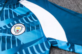 23-24 Man City High Quality Half Pull Tracksuit