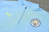 24-25 Man City High Quality Half Pull Tracksuit