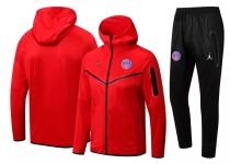 22-23 PSG Red Hoodie Jacket Tracksuit#F406
