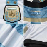 2014 Argentina Home Retro Soccer Jersey