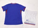 2024 France European Cup Home Player Version Kids Soccer Jersey