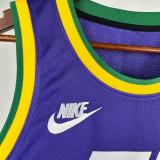 23-24 JAZZ MARKKANEN #23 purple Top Quality Top Quality Hot Pressing NBA Jersey (Retro Logo)