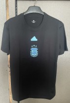 24-25 Argentina Black High Quality Casual T-Shirt